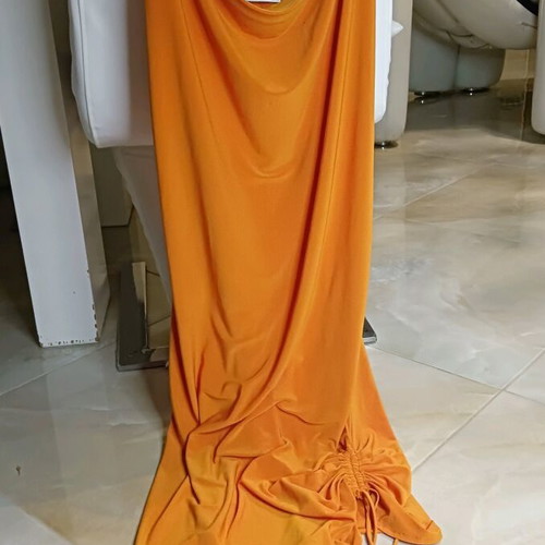 Zara dress used, orange, size M