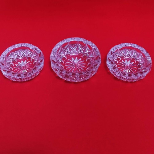 Nachtmann Anglia ashtray set Germany new 3 pieces