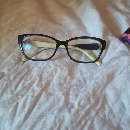 Ana Hickmann Butterfly-Shaped Myopia Glasses Like New Black and White