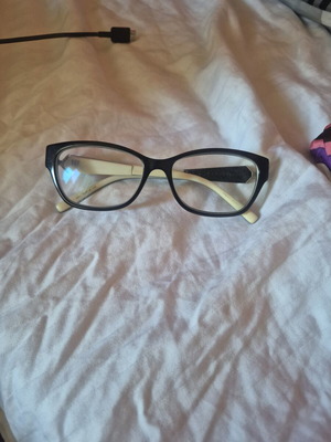 Ana Hickmann Butterfly-Shaped Myopia Glasses Like New Black and White