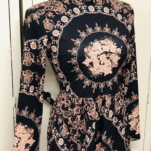 La Divina dress new, brown, size S/M