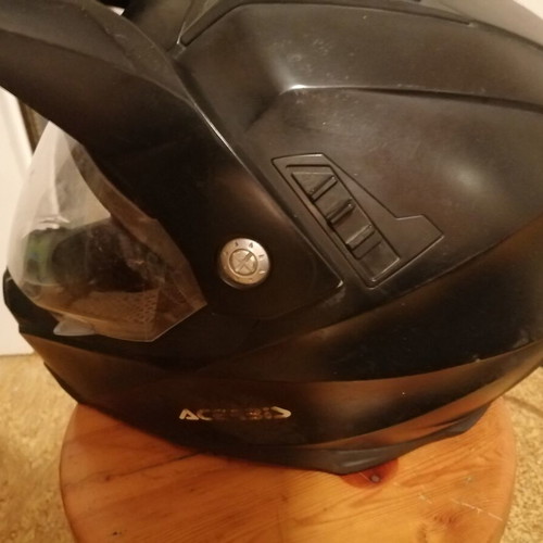 Acerbis Moto helmet used, black motocross design