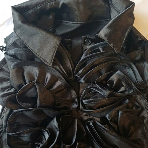 Vintage sleeveless blouse used, black, size M