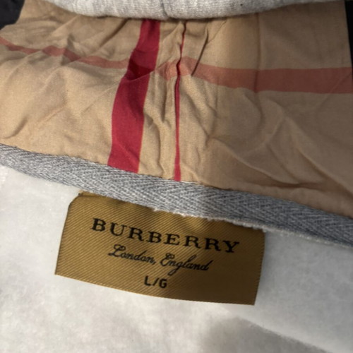 Burberry gray zip-up hoodie for boys 12-15 years