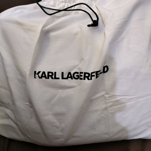Τσάντα ώμου Karl Lagerfeld καινούργια, δέρμα σουέτ μπεζ μεγάλη