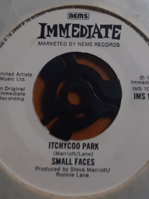 Small Faces Itchycoo Park / My Way Of Giving 7" single used, authentic UK mono edition