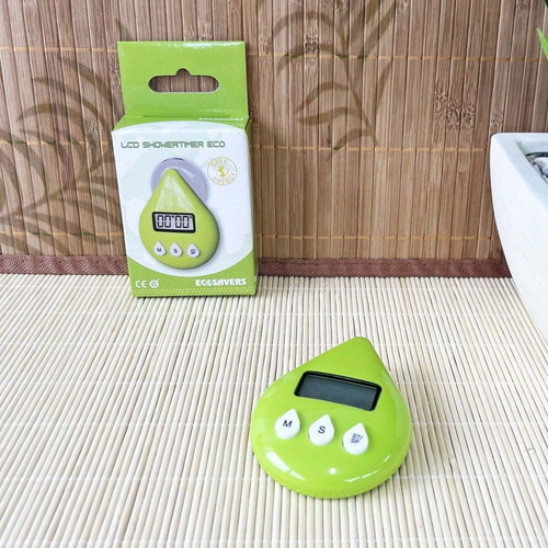 Ecosavers LCD Shower Timer waterproof, new