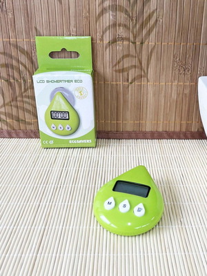 Ecosavers LCD Shower Timer waterproof, new