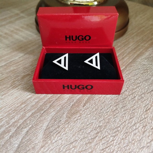 Hugo Boss cufflinks new silver