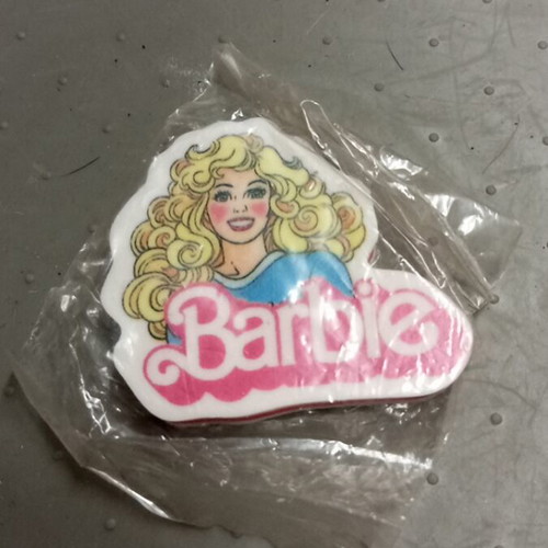Barbie collectible eraser new in original packaging from the 90s