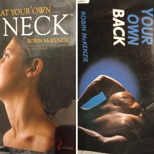 McKenzie Treat Your Own Back and Treat Your Own Neck books like new, English