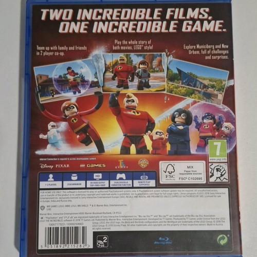Lego The Incredibles PS4 game used