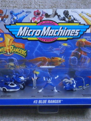 Power Rangers Micromachines Blue Ranger Galoob new, sealed