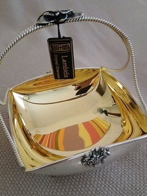 Vintage fondant bowl brand new Lambidis Silverware original!