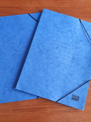 Skag elastic folder set new, blue, 2 pieces