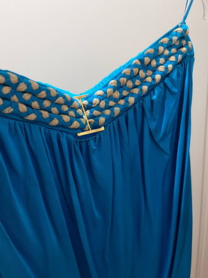 Strapless top turquoise like new