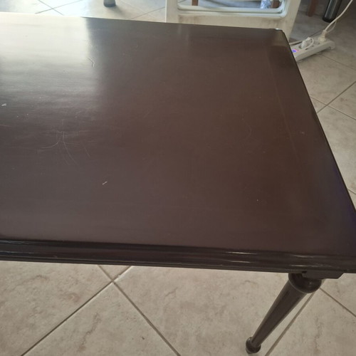Coffee table with lacquer finish, handmade, 1 meter by 50 cm