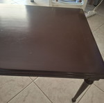 Coffee table with lacquer finish, handmade, 1 meter by 50 cm