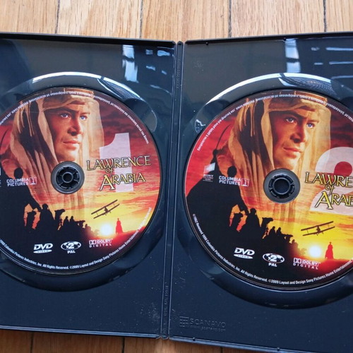 Lawrence Of Arabia DVD like new, with Greek subtitles and dubbing, 2 DVDs