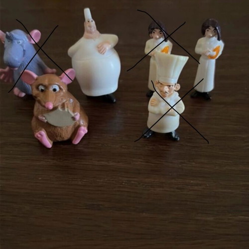 Kinder Ratatouille Disney toys like new