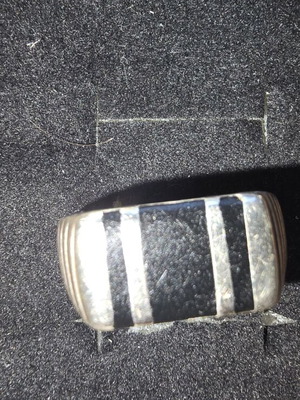 Men's silver ring used, inner diameter 21mm