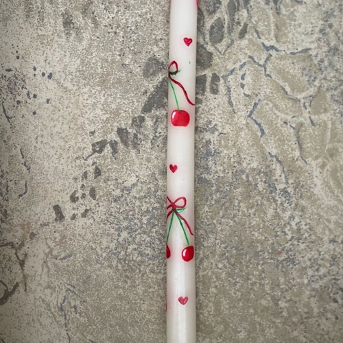 Handmade candle like new, hand-painted with box