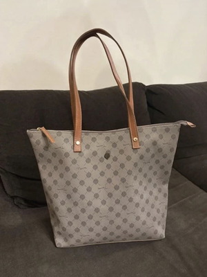 Thiros Monogram Tote Bag, Classic Grey, Vintage Olivia collection