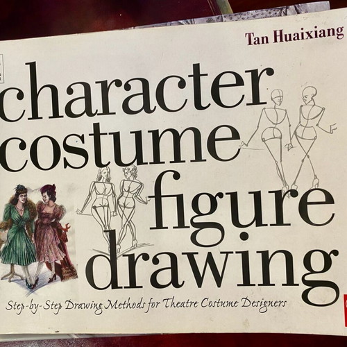 Character Costume Figure Drawing book used, English