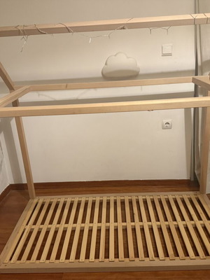 Montessori Lapin Bed with Tipi in 2 Colors like new