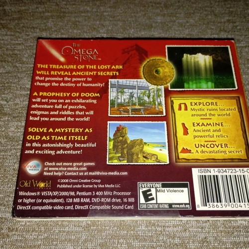 The Omega Stone PC Game like new, adventure