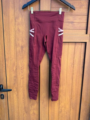 Fabletics leggings like new, women's sports, size S, red with pockets