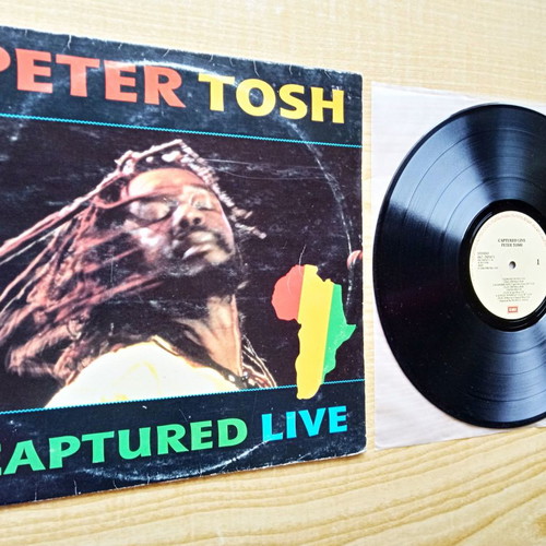 Peter Tosh Captured Live 1984 vinyl record reggae in very good condition