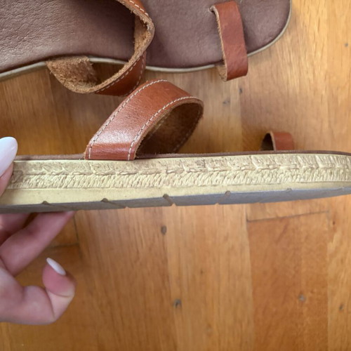 Tan sandals used, size 41