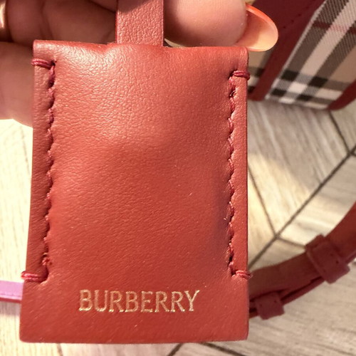 Burberry tote bag red new with all accessories and receipt
