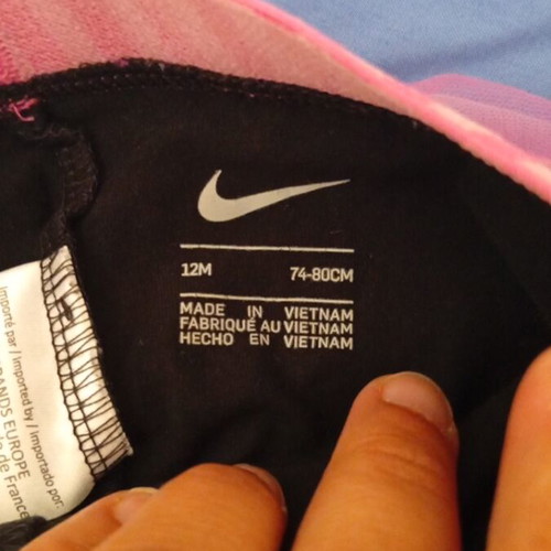 Nike ballet leggings with pink fuchsia skirt for 1-year-old girl like new