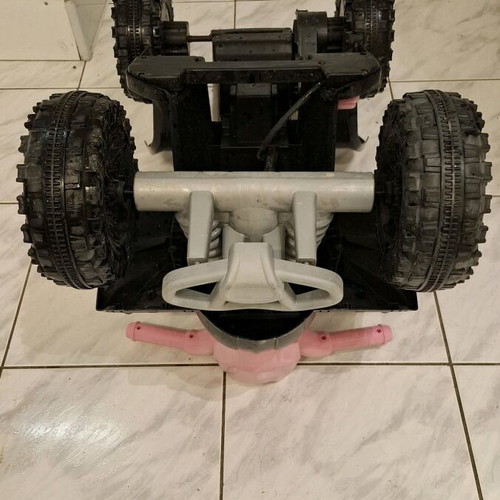 Children's electric ATV like new, black with pink details