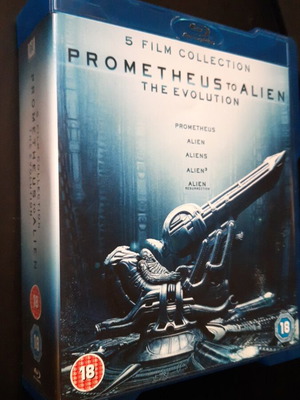 Prometheus to Alien The Evolution Blu-ray set limited edition, like new
