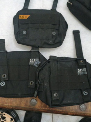5.11 Tactical θήκες εξοπλισμού MOLLE, σετ 3 σε μαύρο