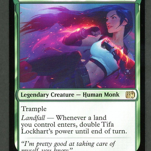 MTG Final Fantasy Tifa Lockhart Magic The Gathering card