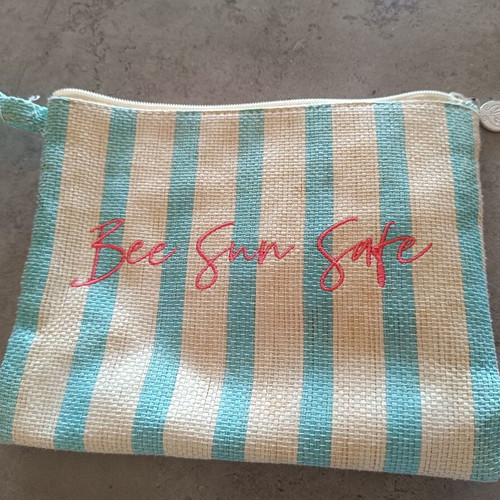 Makeup bags used, set of 3 with Shiseido, Body Shop and Apivita
