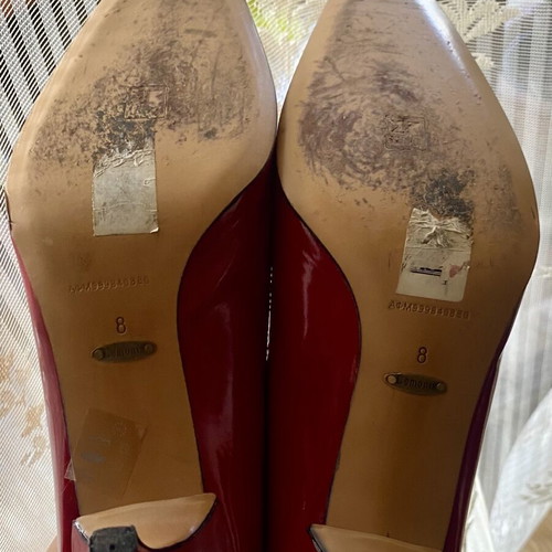 Kalogirou Red Patent Leather Pumps size 39 like new