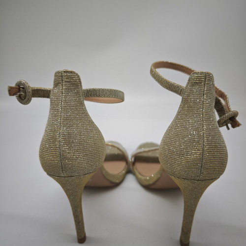 Exe summer women's sandals size 38, heel height 11 cm, new, gold