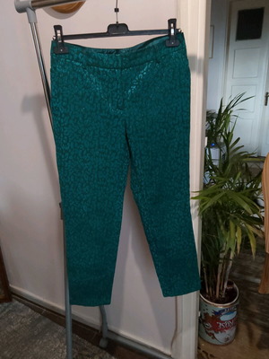 H&M pants emerald green like new size 38