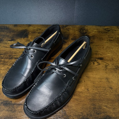 Zara Smart Deck Shoes, black, size 45