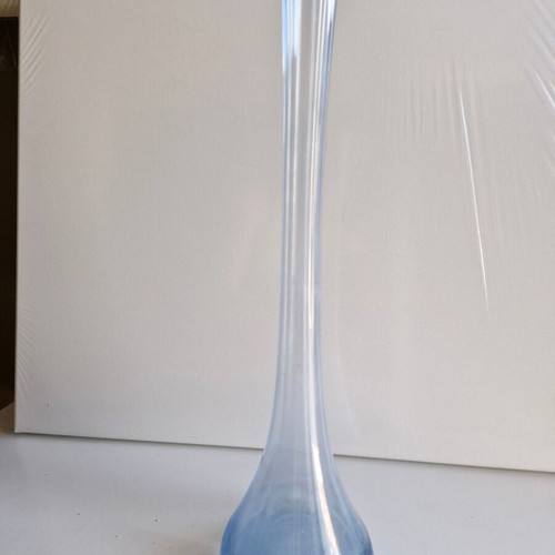 Collectible vase used, ciel color, height 43 cm