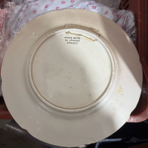 Decorative ceramic plate used