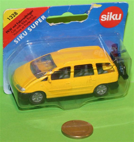  Siku 1328 (Made in Germany) VW Sharan metalliki miniatoura klimaka 1:55? kenourgio. timi 12 evro