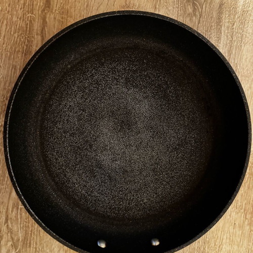 Frying pan used, cooking cookware