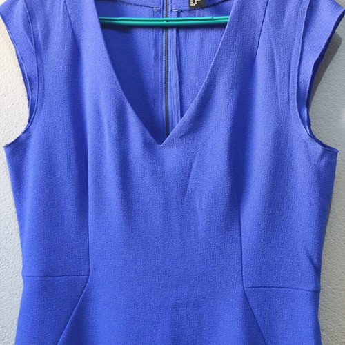 H&M sleeveless midi dress No44, blue