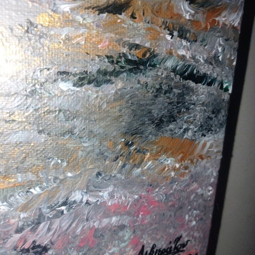 Painting Autumn Landscape new, original signed 30x40